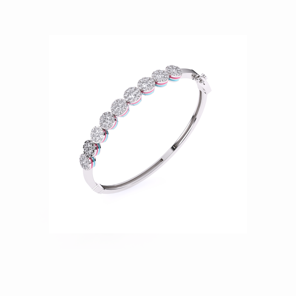 Charming Round Diamond Daily Wear Bracelet